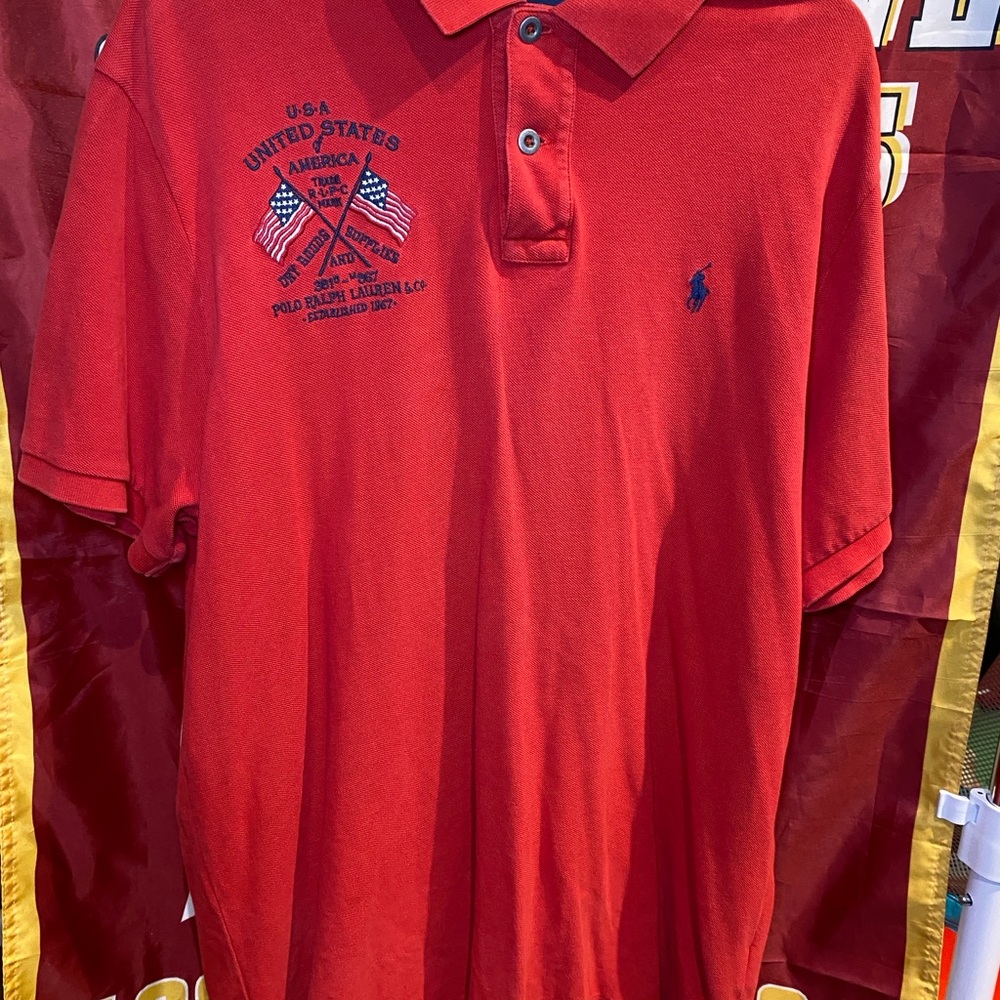 Polo by Ralph Lauren Vibrant Red Men's Polo Shirt